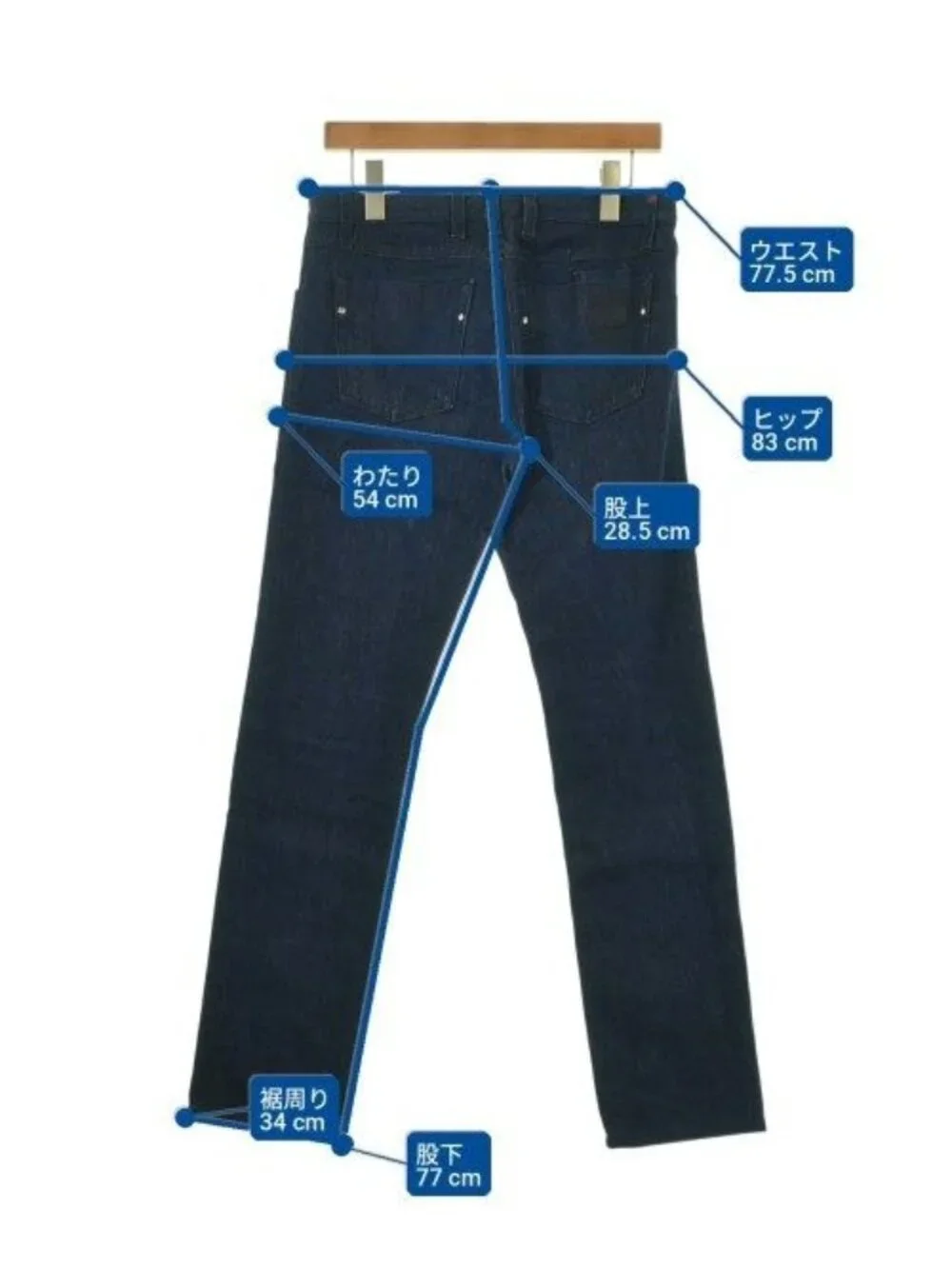 Gucci Denim Pants Navy